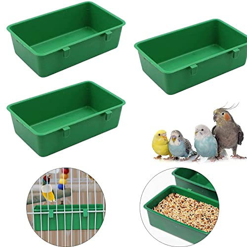 Sunshine smile 3 Pack Papagei Badewanne,Kleine Papagei Dusche Bad,Vogelbadewanne FüR KäFig,HäNgen Vogelbad Badewanne,Papageiendusche VogelkäFig ZubehöR,Papagei Badewanne Vogel,VogelkäFig-ZubehöR