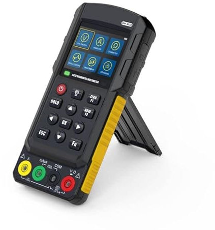 Multímetro de osciloscopio de mano, multímetro universal de diagnóstico de coche DM303, pluma de prueba de detector de línea de frecuencia de señal analógica