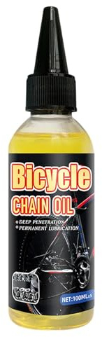 Lubrificante per biciclette - Lubrificante per catene da bicicletta, lubrificante premium per bici da corsa | Lubrificante per catene impermeabile da 100 ml, riduce rumore, cura della catena della