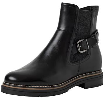Tamaris Damen Chelsea 1-25345-45 Bottes style femme Noir Pointure 42, Noir, 42 EU