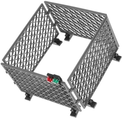 Toyvian 1 Establecer Bloques De Construcción De Red Protectores Accesorios De Árbol De Navidad Valla Mini Granja Valla Pequeña Cerca De Hada Valla Miniatura En Miniatura De Jardín De