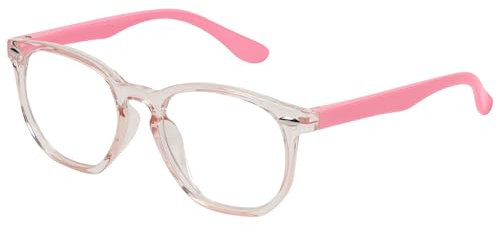 Aomig Gafas Luz Azul, Gafas de Ordenador Gaming, Antifatiga Gafas Anti-Azules Gafas Unisex Proteccion Máxima, Gafas de Lectura Lentes Transparente Niño