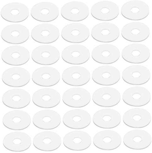Cabilock 50piezas Arandelas De Vinilo Transparente Arandelas Para Tornillos y Manijas De Ducha Para Reparaciones De Hogar y Sellado De Ventanas