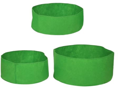 Hemobllo 3 St Ventilerade Odlingspåsar i Nonwoven Tyg Stapelbar Planteringsbehållare för Jordgubbar och Grönsaker Andningsbar Växtkruka för Inomhus och Balkongodling