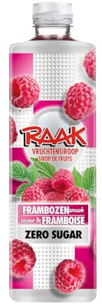 Raak Vruchtensiroop Frambozen Sirop de limonade sans sucre 750 ml