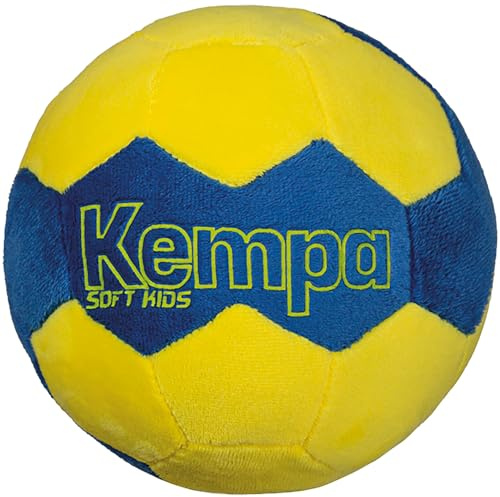 Kempa Soft Kids, Balón De Balonmano Niños, Azul-Amarillo (Blue-Yellow), Estándar