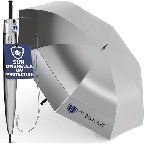 UV-Blocker UV Sun Protection Golf Umbrella - Double Canopy Vented Mesh (68)