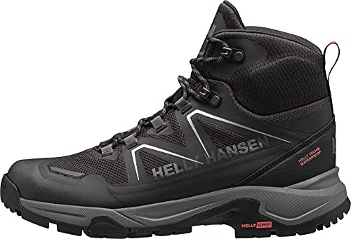 Helly-Hansen Womens Cascade Mid HT Lightweight Performance Hiking Boots, 990 Black/Bright Bloom, 8F