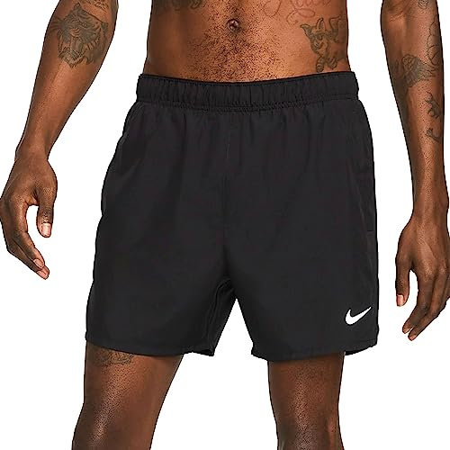 Nike Herren Df Challenger Shorts, Black/Black/Black/Reflective S, L EU