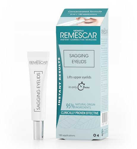 Remescar Párpados Caídos 8ml - Crema efecto lifting inmediato y temporal - Reduce bolsas y reafirma los párpados - Fórmula clínicamente probada para un contorno de ojos más firme y rejuvenecido