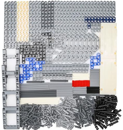 BrickBounty 420pcs Technic-Part Compatible with Technic Set, Chassis Frame Liftarm Beam and Pins, MOC Replacement Kit for Building Blocks
