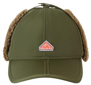 SEALSKINZ Upton Waterproof | Extreme Cold Weather Puffer Hat Wintermütze, Olive, L/XL Unisex-Erwachsene