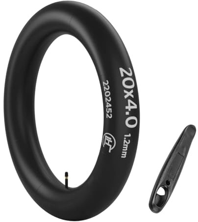 OUXI 20 Pollici Camera D'aria 20 x 4.0 Valvola AV32 mm Compatibile 20 Pollici Camera D'aria per Bicicletta Grassa/Mountain Bike/Bicicletta Elettrica Camera d'aria 20 x 4.0
