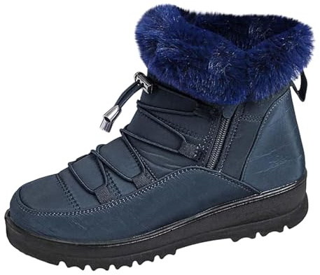 Svarta ankelstövlar dam platta – snöstövlar dam päls stövlar Dressy vinterstövlar eleganta damskor eleganta skor vattentäta snöskor mellanrör stövlar platta vinterstövlar damstövlar