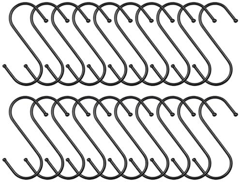 ROEOWENE 20pcs Crochet en S Acier Inoxydable 9cm pour Suspendre Crochets