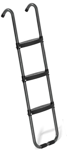 Escalera de trampolín, 13 x 38 Pulgadas, 3 escalones, Antideslizantes, Resistentes, extraíbles, con escalón Ancho para niños |.Accesorios