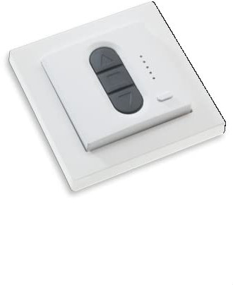 Orginal Roto Wandsender Funk Funkwandsensor 5-Kanal Bis zu 5 Empfänger einzeln oder zusammen steuerbar Einfache Einlern-Funktion Max Funkreichweite bis 350 m Inklusive Batterie Weiß ZEL STG WS5 G2