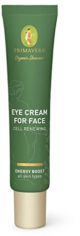 PRIMAVERA Eye Cream for Face - Cell Renewing 25 ml - Naturkosmetik - hochwirksame Augen- und Gesichtscreme für alle Hauttypen - Zellerneuerung für Augen und Gesicht - vegan