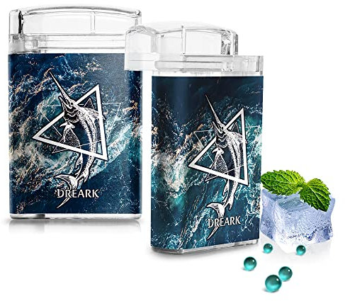 Premium Menthol Balls Set of 100 Menthol Balls for Cigarettes, Fruit Scent DIY Menthol Filter, Aroma Capsules Cigarettes, for Cigarette Filter Sleeves - Includes Box (Mint)