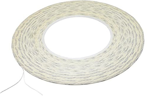 ANDSHUAI 1mm Cinta de Doble Cara,Cinta adhesiva fuerte doble cara,Cinta Adhesiva Doble Cara Extrafuerte Fina,Impermeable,para reparar teléfonos inteligentes,tablets,Tira LED,Decoración,1 rollo 50m