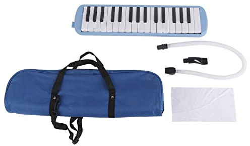 32 Key Melodica Piano Style Wind Instrument with Tube | Lightweight portable design for music education, includes mouthpiece and bendy tube, two-handed keyboard control