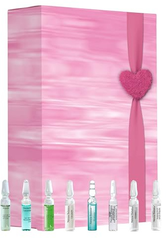 Geschenkset Muttertag rosa Damen 24 Ampullen 8 Sorten Pflege Geschenkbox Hyaluron Serum Kollagen Retinol Hyaluronsäure Gesicht Kur Gesichtspflege Frauen Geschenk für sie Weihnachten Liebe Valentinstag