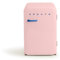 CREATE / RETRO FRIDGE 83.5 COBALTO/Frigorífico rosa pastel maneta azul cobalto / 98W, bajo consumo, 2 estantes, regulador temperatura, botellero, 56x54x84cm