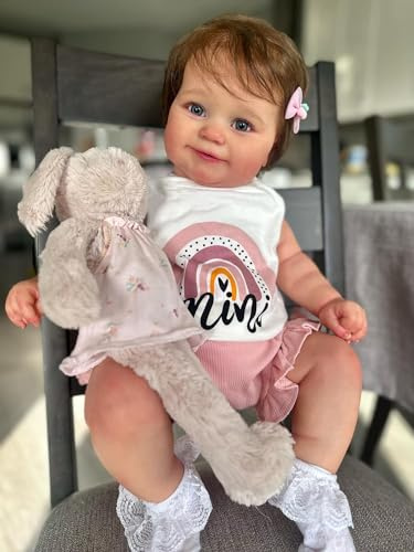 Zero Pam Muñecas Realistas Reborn Bebé De Bébé Reborñ Cuerpo Completo VinylNiña,muñecas Reborn 20 Pulgadas Muñecas Bebé Anatómicamente Correctas,Bebés Reborns Sonrientes