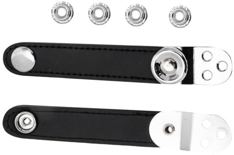 DRESSOOS Doppel-lagen Balggurt Aus Rindsleder Mit Metallverbindung Verstellbarer Akkordeon-blasebalgriemen Passend Für Akkordeon-spieler Robust Und Angenehm Zu Tragen