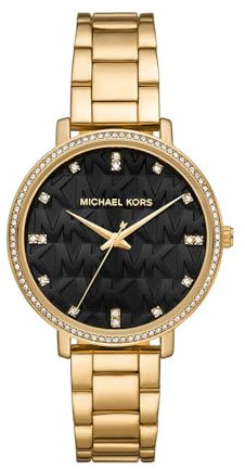 Michael Kors Pyper Watch for Women, Quartz Three Hand Movement with Stainless Steel Strap
