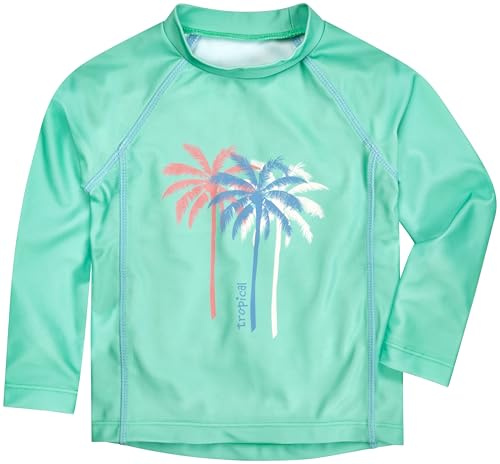 Playshoes Langarmshirt Dermoprotective Jersey, långa palmer mint, 134-140 barn