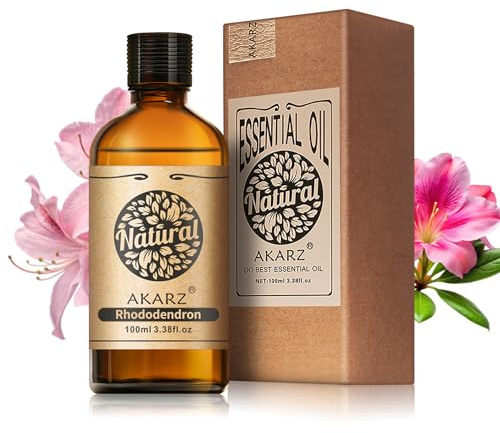 AKARZ 100ml Rhododendron Essential Oil Natural Rhododendron Oil Pure for Candle Making,DIY Skincare Products​​ Massage,Home Spa Relaxation