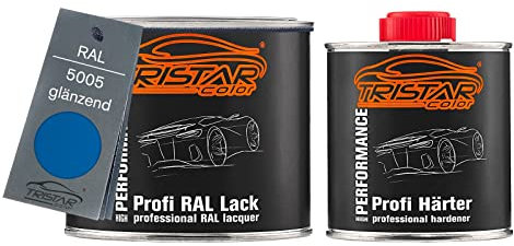 TRISTARcolor RAL 5005 Signalblau 2K Autolack glänzend 0,75 Liter / 750 ml Dose inkl. Härter