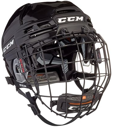 CCM Tacks 910 Helm Combo Senior, Grösse:L ( 58-63 ), Farbe:Rot