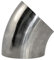 Auspuffblenden FÜR 19mm-102mm Edelstahl 45 Grad Schweißwinkelrohr-Fittings Autozubehör Auspuffrohrbögen Auspuffrohr (Farbe : 102mm)
