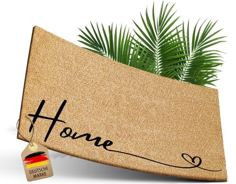 ElbFuchs® Zerbino in Cocco 60x40 cm | Home | Extra Resistente e Antiscivolo | Zerbino Casa | Tappeto in Cocco Interno Divertente | Zerbino Esterno Ingresso Originale | Zerbini per Ingresso