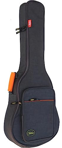 cibeles Gitarrentasche für klassische Gitarren und Flamenca, gepolstert, 15 mm, dunkelgrau, 4/4, Gitarrentasche