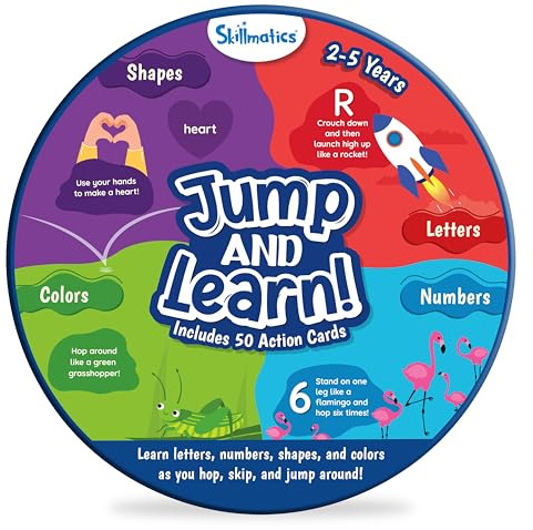 Skillmatics Card Game for Toddlers – Jump & Learn, Preschool Learning Cards