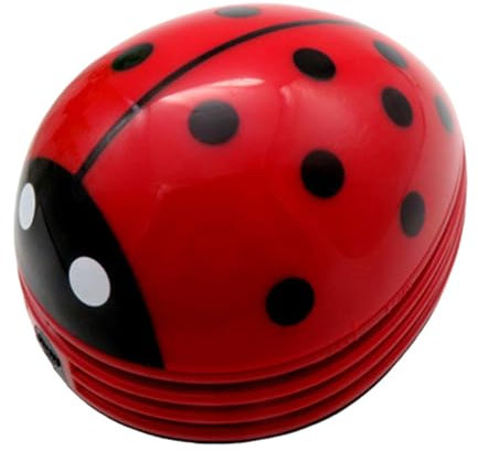 JISADER Aspirapolvere da tavolo Mini aspirapolvere per briciole Collettore di polveri portatile Spazzatrice da tavolo per la pulizia del computer portatile, Rosso