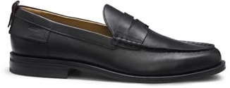HUGO Hommes Varian Loaf Mocassins en Cuir avec Finition Penny