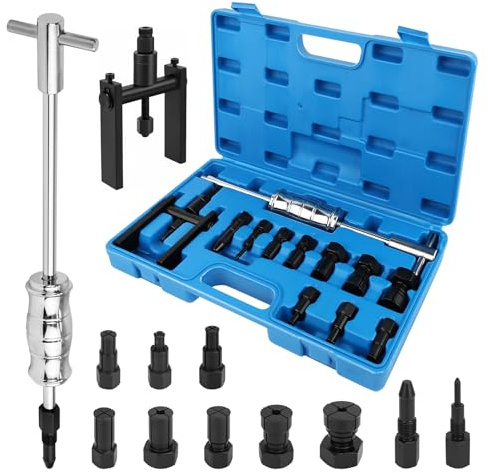 Upgrade Estrattore Cuscinetti Interni, Set Estrattore Interno con Martello a Slitta & Estrattore a Due Bracci, Martello a Slitta con 8 Mandrini Espansibili 8–32 mm, Estrattore Cuscinetti & Cuscinetto