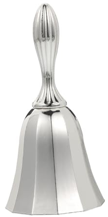 STOBAZA Campanello di Servizio in Lega di Zinco Impugnatura Ergonomica Campanello di Chiamata Rumoroso per Bar e Ristoranti Campana da Tavolo Decorativa Multiuso per Casa Ufficio e