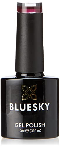 Bluesky Gel Polish, Dark Burgundy, A7, 10 ml, Gel Soluble Nail Polish, Brown, Red, Purple, Dark (Curing under UV/LED Lamp Required) Pack of 1 (x)