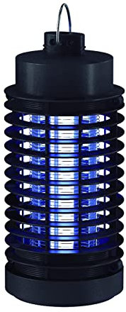 COATI - Mata Moscas y Mosquitos Eléctrico, Lámpara Antimosquitos para Interior, Mata Moscas Electrónico, Ilumina y Mata Insectos Voladores, Cobertura de 20m², Luz LED Fluorescente de 4W, Color Negro