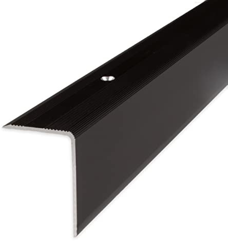 PROVISTON | Trappkant | Aluminium | Bronze Dark | Bredd 30 mm | Höjd 42 mm | Längd 1000 mm | Borrade | Trappkantprofil | Trappvinkel | Vinkelprofil | Kombinera vinkel | 1 del