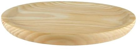 Naunna Platos de Madera para Pulpo [Diferentes Tamaños], Plato para Servir Aperitivos, Jamón, Queso, Embutidos o Pizza - Vajilla de Madera para Servir Alimentos (1, 26 cm)