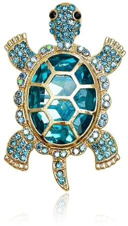 Irikdescia Kristall Diamant Schildkrötenbrosche, Emaille Schildkrötennadel, Schmuck Zur Dekoration Von Kleidung Hut Tasche, Modisches Geschenk Für Schwestern Freunde