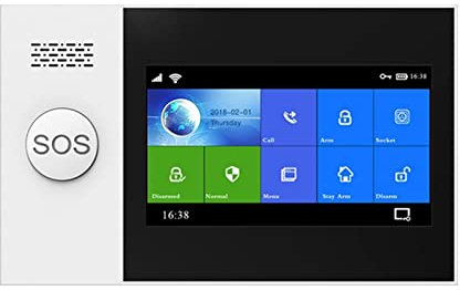 Système de sécurité Domestique PG-107 4G GSM Système d'alarme Tuya APP Kit d'alarme de sécurité sans Fil 433 MHz(Set-A)