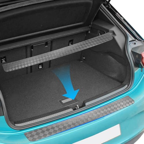 SHAOHAO Kompatibel med VW ID.3 / ID.4 / ID.5 / ID.Buzz 2021-2026 stötstångsskydd kraschskydd lackskydd laddkantsskydd bagagerumsskydd TPU kolfiber laddkantsskydd vw id3 tillbehör vw id4