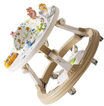 of 1 Pliable Infant Saunterer Modifiable Height Music Radiances Activity Table for Safe Learning Infants 6 to 18 Months Space Saving Foldable Walker